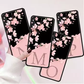 Чехол для Samsung Galaxy A50 A70 A30 A20s A20e A10 A40 A10s A10e M52 M51 M31 M30s M21 черный чехол для телефона Custom Cherry Blossom Samsung A60