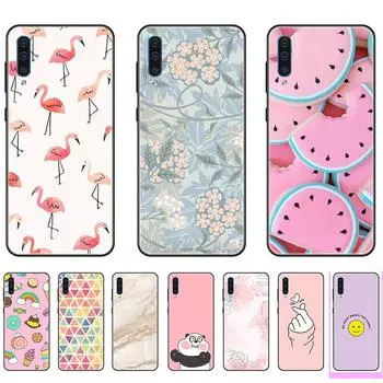 Чехол для Samsung Galaxy A50 черный 6.4 дюйма Tpu противоударный Полная защита Ультратонкий Роскошный A50-Style 1