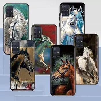 Чехол для Samsung Galaxy A51 A12 A21s A71 A52 A31 A32 A02s A72 A11 A41 A22 A01 A42 A91, черный мягкий чехол Samsung A21