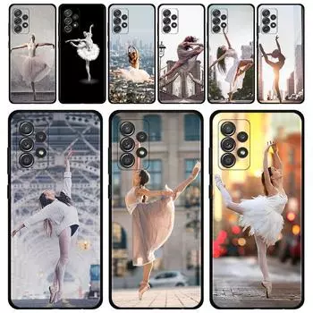 Чехол для Samsung Galaxy A51 A71 A01 A11 A21 A21s A31 A41 A72 A52 A42 A32 A22 A12 A02 A02s F42 Ballet Dance Girl Ballerina For Samsung A71 5G