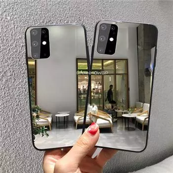 Чехол для Samsung Galaxy A51, блестящие зеркальные чехлы для макияжа, мягкие чехлы для телефонов Samsung A71 A51 SM A515F A717F A 51 71, силиконовая задняя крышка из ТПУ с краями Samsung Galaxy A71