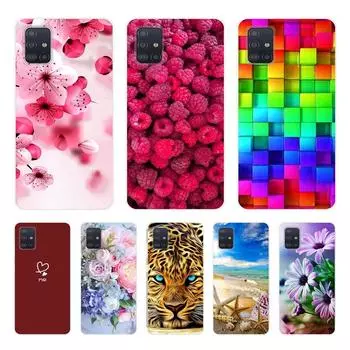 Чехол для Samsung Galaxy A51, мягкий силиконовый чехол-бампер из ТПУ для телефона Samsung A71 A51 A515 A515F A 71 51, чехол Fundas Capa Samsung A51