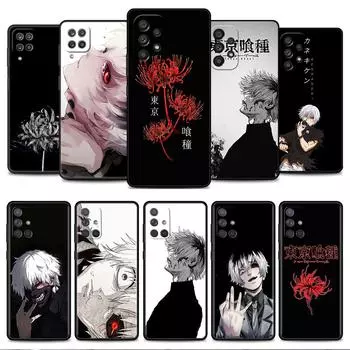 Чехол для Samsung Galaxy A52 A12 A32 A51 A21s A71 A13 A53 A22 A31 A72 A03 A02s A41, черный чехол для телефона Tokyo Ghoul Japan Suave Samsung A52 4G(5G)