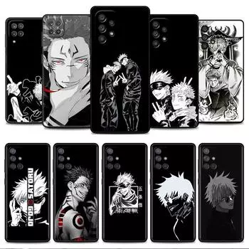 Чехол для Samsung Galaxy A52 A12 A32 A51 A21s A71 A13 A53 A22 A31 A72 A03 A02s Shell Cute Jujutsu Kaisen Gojo Satoru Anime Samsung A52 4G(5G)