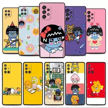 Чехол для Samsung Galaxy A52 A12 A32 A51 A21s A71 A13 A53 A22 A31 A72 A03 A02s A41, черный чехол для телефона Kakao Friends Samsung A52 4G(5G)