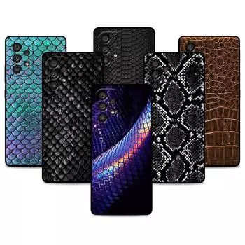 Чехол для Samsung Galaxy A52 A12 A51 A32 A21s A71 A53 A13 A32 A72 A31 A33 A22 A03 A41 Чехол для телефона с принтом змеиной кожи Samsung A52 4G(5G)