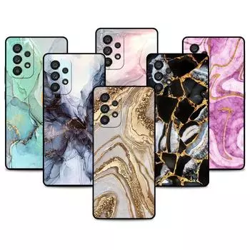 Чехол для Samsung Galaxy A52 A12 A51 A32 A21s A71 A53 A13 A32 A72 A31 A33 A22 A03 A41, мраморный чехол Samsung A52 4G(5G)