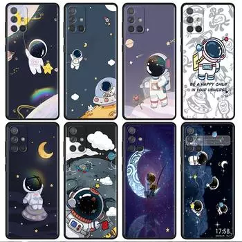 Чехол для Samsung Galaxy A52 A12 A51 A53 A33 A71 A32 A31 A21 A01 A11 A22 из черного ТПУ Samsung A03