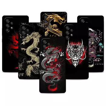 Чехол для Samsung Galaxy A52 A12 A51 A32 A21s A71 A53 A13 A32 A72 A31 A33 A22 A03 A41, чехол для телефона с изображением дракона и животного Samsung A52 4G(5G)