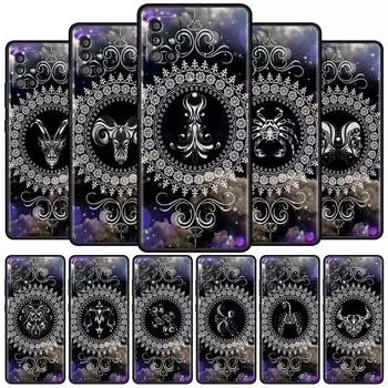 Чехол для Samsung Galaxy A52 A12 A51 A32 A71 A21s A22 A11 A02s A03 A23 A13 A53 A41 A31 A72 Чехол для телефона Мандала 12 созвездий Samsung A02s