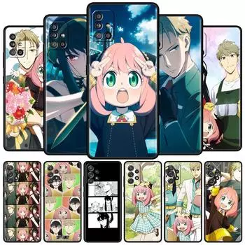 Чехол для Samsung Galaxy A52 A12 A51 A32 A71 A21s A22 A11 A02s A03 A23 A13 A53 A41 A31 A72 мягкий чехол для телефона аниме SPYFAMILY Capa Samsung A02s