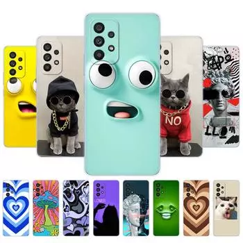 Чехол для Samsung Galaxy A53 A33 A73 5G, задняя крышка для Samsung A 53 33 73 5G, чехол для телефона, сумка, мягкий силиконовый бампер из ТПУ, Funda Etui Samsung A53 5G