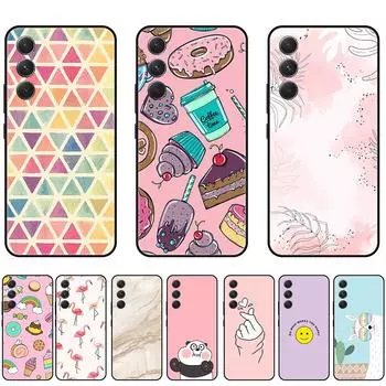 Чехол для Samsung Galaxy A54, черный силиконовый мягкий чехол из ТПУ, 6,4 дюйма, SM-A546V, противоударный, роскошный, полная защита белый