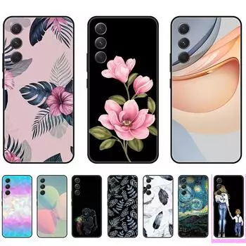 Чехол для Samsung Galaxy A54 GalaxyA54, черный, милый, мультяшный, силиконовый, задняя крышка, 6,4 дюйма, мягкий бампер из ТПУ, защита от падения белый