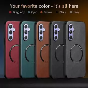 Чехол для Samsung Galaxy A55 A54 A53 A52 A34 A35 A25 A23 A15 5G чехол кожаный чехол для телефона Samsung A05S A14 A13 4G роскошный чехол A52s (4G) (5G) чёрный