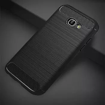 Чехол для Samsung Galaxy A5 2017 A520, мягкий противоударный силиконовый чехол из углеродного волокна из ТПУ для Samsung A5 2017, чехол A520 чёрный