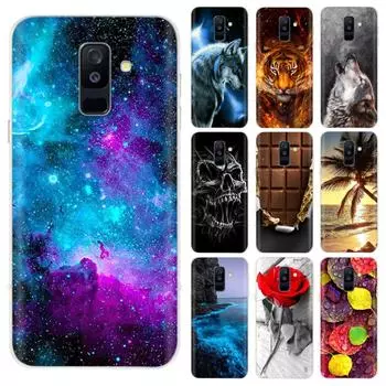 Чехол для Samsung Galaxy A6 + A6 Plus A605 A605f, мягкий силиконовый чехол из ТПУ для Samsung A6 A600 A600f, чехол Funda Samsung A6 Plus 2018
