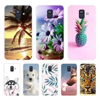 Чехол для Samsung Galaxy A6 A8 2018, силиконовый чехол для Samsung A8 A6 Plus 2018, мягкий чехол из ТПУ для Galaxy A8 A 8 6 A6, чехол для телефона A6 2018