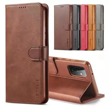 Чехол для Samsung Galaxy A72 5G, кожаный винтажный чехол для телефона Hoesje, чехол для Samsung A72 5G, откидной на 360 градусов, магнитный чехол-кошелек A 72 Galaxy A72 5G чёрный