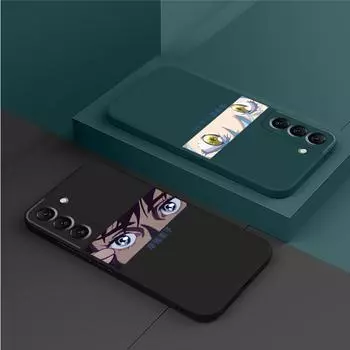 Чехол для Samsung Galaxy A73 A33 A52s A23 A72 A22 A32 A52 A13 A12 A53 A42 A13 квадратный жидкий чехол «Атака Титанов», японское аниме Samsung A13 5G