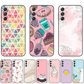 Чехол для Samsung Galaxy M34 5G Черный силиконовый мягкий 6,5-дюймовый SM-M346B противоударный роскошный роскошный чехол Полная защита M34-Style 1