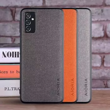 Чехол для Samsung Galaxy M52 5G, роскошный текстильный кожаный чехол из мягкого ТПУ, жесткий чехол для телефона samsung galaxy m52, чехол Funda M52 5G чёрный