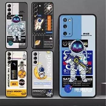 Чехол для Samsung Galaxy S20 FE S22 Ultra S21 Plus Роскошный мягкий чехол для телефона S10 S9 S8 S10e S7 Силиконовый чехол Funda Fashion Cool Astronaut Samsung S7