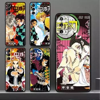 Чехол для Samsung Galaxy S20 FE S22 Ultra S21 Plus Роскошный мягкий чехол для телефона S10 S9 S8 S10e S7 Силиконовый чехол Demon Slayer Shell Sac Samsung S7