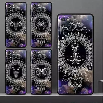 Чехол для Samsung Galaxy S20 FE S22 Ultra S21 Plus, роскошный мягкий чехол для телефона S10 S9 S8 S10e S7 Funda Mandala 12 Constellations Shell Samsung S7