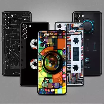Чехол для Samsung Galaxy S20 S22 Ultra S21 FE S10 S9 Plus Note 20 10 Lite 9 мягкий чехол для телефона в винтажном стиле с кассетой в стиле ретро Samsung S21 5G