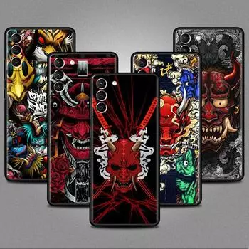 Чехол для Samsung Galaxy S20 S22 Ultra S21 FE S10 S9 Plus Note 20 10 Lite 9 мягкий чехол для телефона самурай они маска Samsung S21 5G