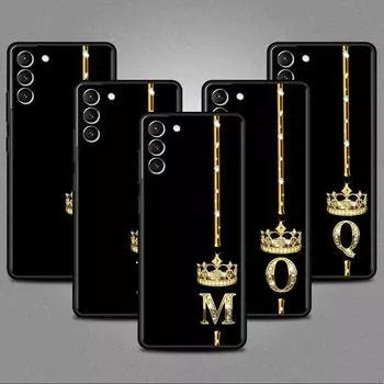 Чехол для Samsung Galaxy S20 S22 Ultra S21 FE S10 S9 Plus Note 20 10 Lite 9, мягкий чехол для телефона, розовое золото, 26 букв MRPZ Samsung S21 5G