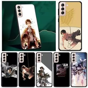 Чехол для Samsung Galaxy S21 S20 Ultra S10 Plus Lite S21 S20 Fe 5g S10e S9 S8 S7 Edge Shell Fundas Anime Shingeki No Kyojin For Samsung S9 Plus