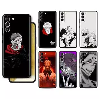 Чехол для Samsung Galaxy S22 S20 Ultra S21 FE S10 S9 Plus Note 20 10 Lite 9, мягкий чехол для телефона, милый чехол для телефона Jujutsu Kaisen Anime Samsung S21 5G