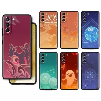 Чехол для Samsung Galaxy S22 S20 Ultra S21 FE S10 S9 Plus Note 20 10 Lite 9 мягкий чехол для телефона с логотипом Genshin Impact Samsung S21 5G