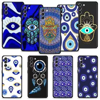 Чехол для Samsung Galaxy S22 S21 S20 Ultra FE S10 S9 S8 Plus S10e Note 20Ultra 10Plus, чехол Funda Blue Nazar Boncuu Evil Eye Samsung S9 Plus