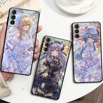 Чехол для Samsung Galaxy S22 Ultra S20 FE S21 Plus S10 Lite S10e S9 S8 S7, силиконовый чехол для телефона, мягкий чехол Genshin Impact Girl Sac Samsung S7