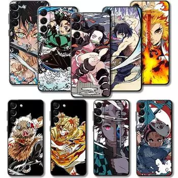 Чехол для Samsung Galaxy S23 S22 S21 S20 Fe Ultra S10 S9 S8 Plus Note 20ultra 10plus, чехол аниме Demon Slayer Nezuko Tanjirou For Samsung S21
