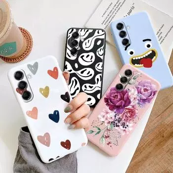 Чехол для Samsung Galaxy S23 Ультра мягкий мультяшный милый чехол-протектор Противоударный чехол с цветком и бабочкой для Samsung S 23 Ультра защитная силиконовая задняя сумка Samsung S23 Ultra