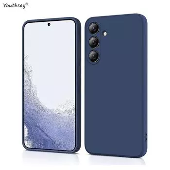 Чехол для Samsung Galaxy S24, чехол для Samsung Galaxy S24 Plus S24 Ultra Funda Coque, мягкий силиконовый чехол из ТПУ с жидким силиконом, чехол для телефона Galaxy S24 For S24 красный