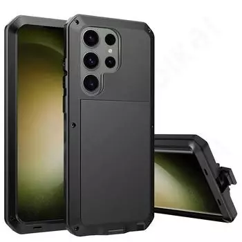 Чехол для Samsung Galaxy S24 S23 S22 S21 S20 Ultra Plus Note 20 10 Pro S9 S10 Plus, сверхпрочная защитная броня, металлический чехол для телефона Samsung Note 10