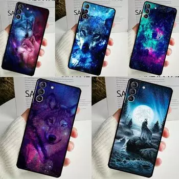 Чехол для Samsung Galaxy S24 S23 S22 Ultra Note 10 Plus Note 20 S9 S10 S20 S21 FE с изображением волка, задняя крышка Galaxy S8 Plus