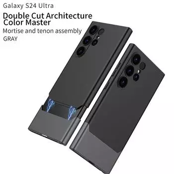 Чехол для Samsung Galaxy S24 Ultra Plus, ультратонкий приятный для кожи матовый контрастный цветной объектив, противоударный защитный твердый чехол for Galaxy S24