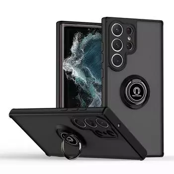 Чехол для Samsung Galaxy S25 S24 S23 S22 S21 S20 FE S10 Note 20 10 Plus Ultra Противоударный чехол-подставка с магнитным кольцом-держателем Galaxy S24 FE