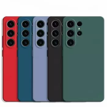 Чехол для Samsung Galaxy S25 Ultra Чехол для Samsung Galaxy S25 Plus S25 Ultra Противоударный жидкий силиконовый чехол для телефона Galaxy S25 Ultra For Samsung S25Ultra чёрный