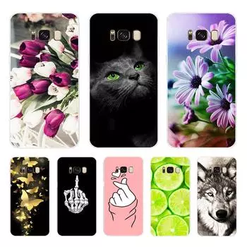 Чехол для Samsung Galaxy S8 Plus, силиконовый чехол, милый мягкий чехол из ТПУ для Samsung Galaxy S8 S 8 Plus, чехол-бампер для телефона S8Plus Coque Samsung S8 Plus