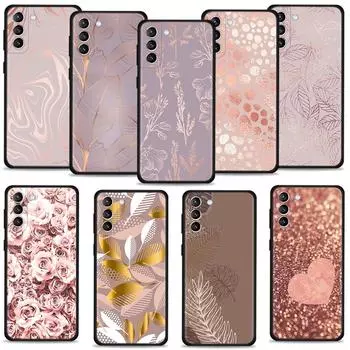 Чехол для Samsung Galaxy S9 S8 S7 S20 FE 2022 S21 Plus S10 S22 Ultra 5G S10e Rose Pink Bling Samsung S22 5G