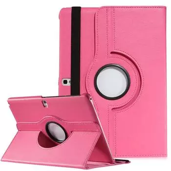 Чехол для Samsung Galaxy Tab 2 10,1 дюйма, вращающийся на 360 градусов флип-чехол из искусственной кожи Tab2 N8000 N8010 N8020 N8005, чехол для планшета розовый