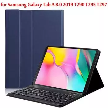 Чехол для Samsung Galaxy Tab A 8,0 2019 T290 T295 T297 SM-T290 SM-T295, чехол с беспроводной клавиатурой и планшетом Tab A 8.0 SM-T290