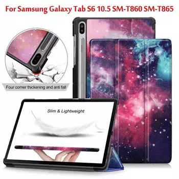 Чехол для Samsung Galaxy Tab S6 10,5, чехол T860 T865, смарт-чехол для Samsung Tab S6 SM-T860 SM-T865 10,5 дюйма, чехол для планшета